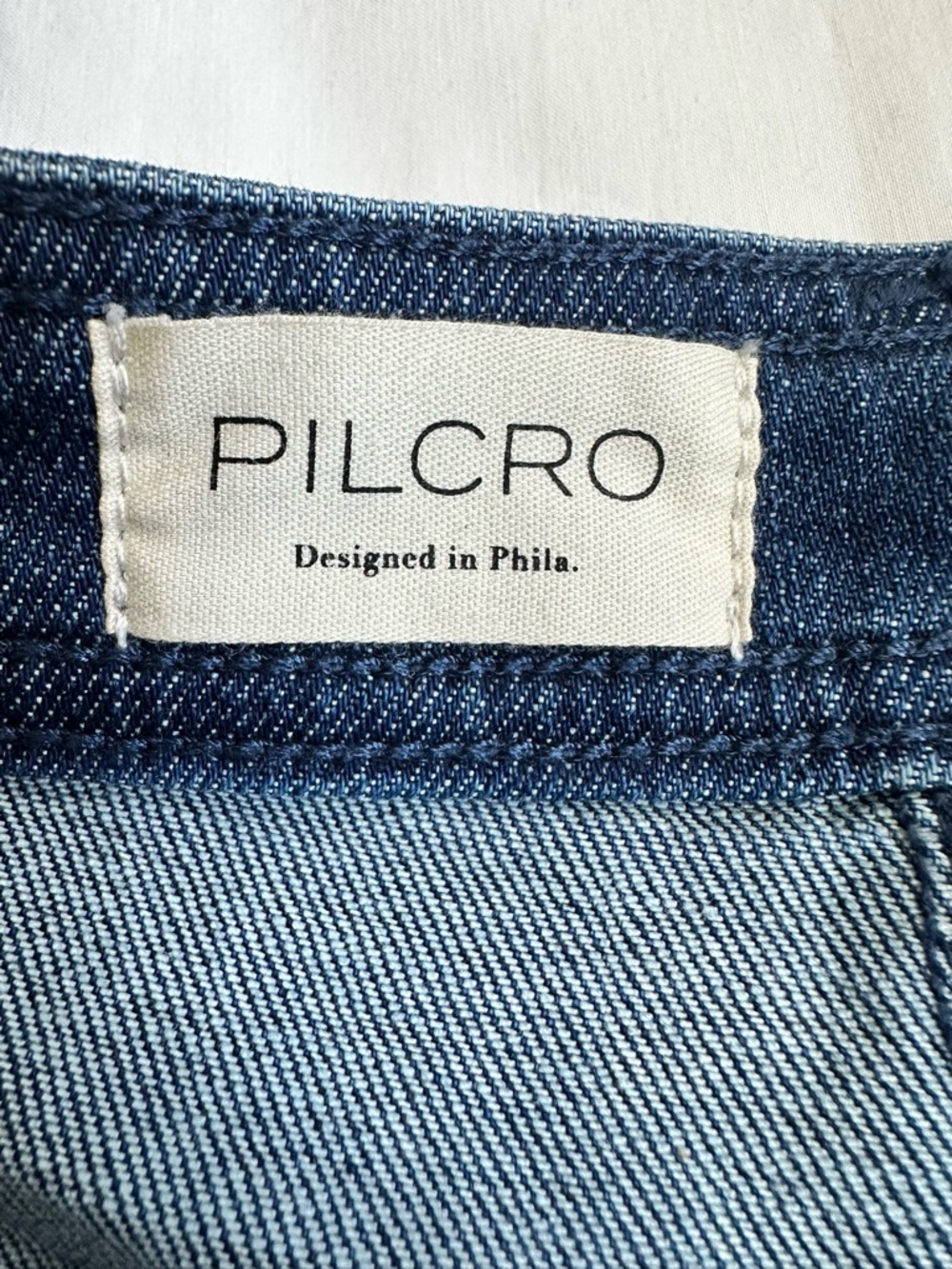 Pilcro for Anthropologie Dark Wash Carpenter Barrel Leg Jeans SZ 33 New with Tag - Picture 11 of 16